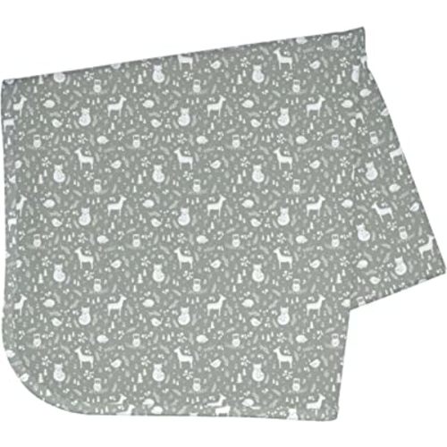 BapronBaby Forest Friends Splash Mat - Waterproof Catch-All for Under High Chairs, Floors, Tables, Playtime or Arts & Crafts - Machine Washable - 45" x 45”