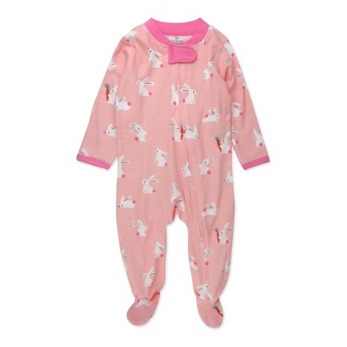 HonestBaby Baby Celebration Sleep & Play Footed One-Piece Pajama Sleeper 100% Organic Cotton