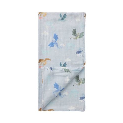 Loulou Lollipop Muslin Swaddle Blanket - Magical Dragons