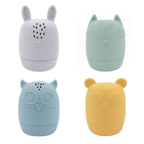 Playground Silicone 4 Pack Bath Buddies | Bath & Water Toys | Baby Bunting AU