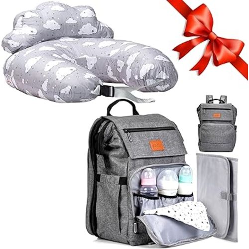 PILLANI Baby Shower Gifts: Nursing Pillow for Breastfeeding & Diaper Bag - Baby Registry Search