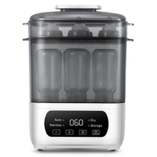 4-in-1 Electric Baby Bottle Sterilizer Dryer LED Touch Screen 6 bottles Multi-Function - 13 inch