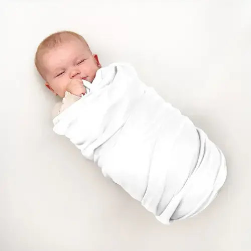 100% Cotton Flannel Receiving Blanket – 6-Pack - Bare Home (White)