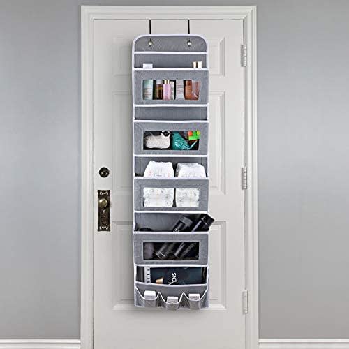 5 Pocket Over The Door Organizer/Wall Mount with Addition 3 Bottom mesh Pockets