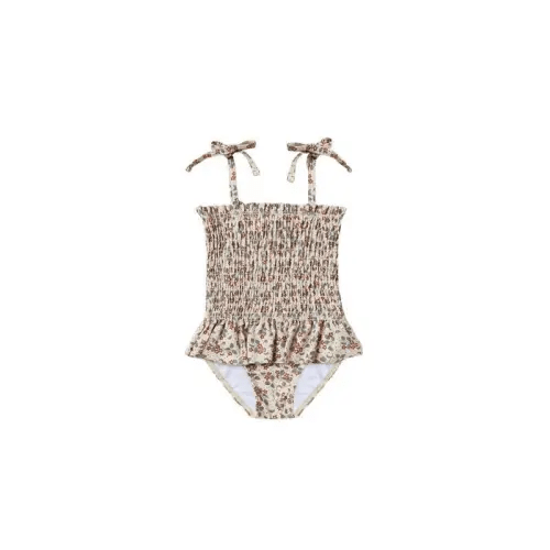 Smocked One-Piece Swimsuit | Vintage Floral