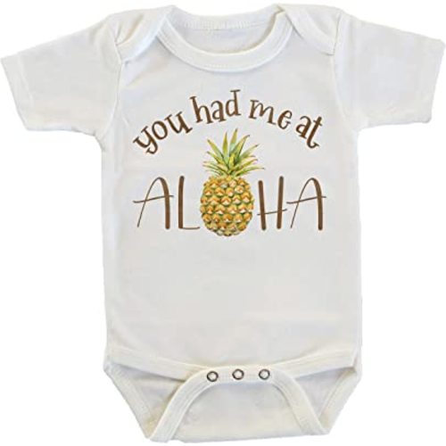 Witty and Bitty You Had Me At Aloha Pineapple Onesie/Bodysuit