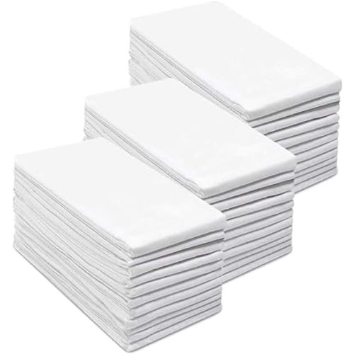 Simpli-Magic Flour Sack Kitchen Towels 24"x24" (12 Pack) – 100% Cotton, Lint-Free, High Absorbent Tea Towels – Perfect for Dish, Baking, Crafting