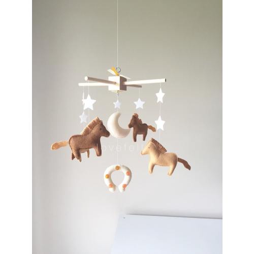 baby mobile - baby crib mobile - horse mobile - western nursery - gender neutral mobile