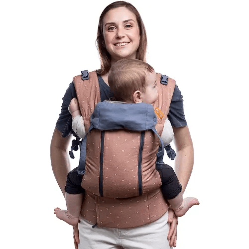 Beco Baby Carrier 8 Hybrid Newborn to Toddler Carrier (7-45lbs) - All in 1 Mesh Backpack, Front and Hip Carrier with Adjustable Seat - Cooling Ergonomic Carrier (Rose Love)