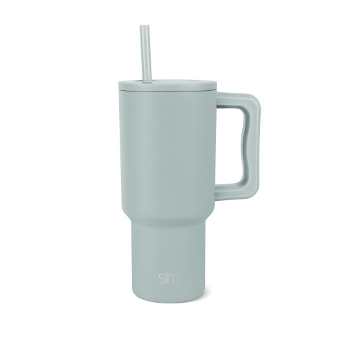 Simple Modern 30 fl oz Insulated Stainless Steel Trek Tumbler with Straw Lid|Seaglass Sage