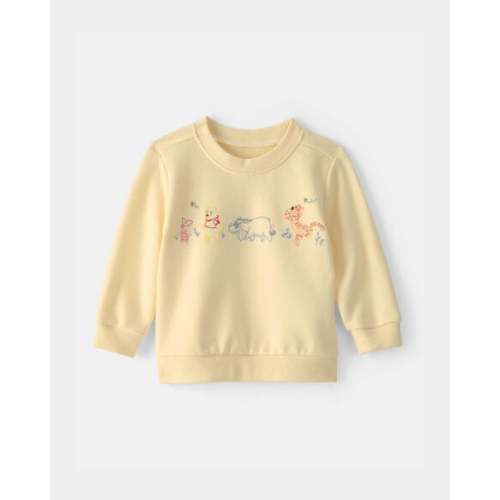 Baby Disney© Winnie the Pooh Embroidered French Terry Pullover Sweatshirt - Yellow - OshKosh B'gosh | Carter's