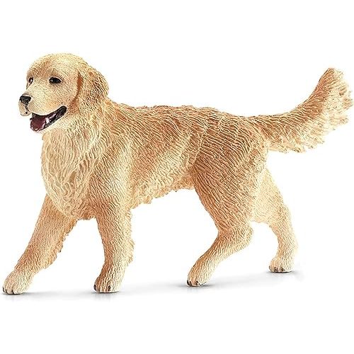 Schleich Farm World, Animal Figurine, Farm Toys for Boys and Girls 3-8 Years Old, Female Golden Retriever
