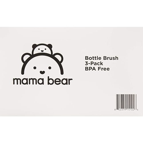Amazon Brand - Mama Bear Bottle Brush (Pack of 3)