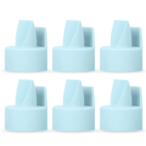[6-Count] Papablic Duckbill Valves for Spectra S1 Spectra S2 Spectra 9 Plus, Replaceable Duckbill Valves for Spectra Duckbill Valves Compatible with Spectra Pump Parts, BPA/DEHP Free, Blue
