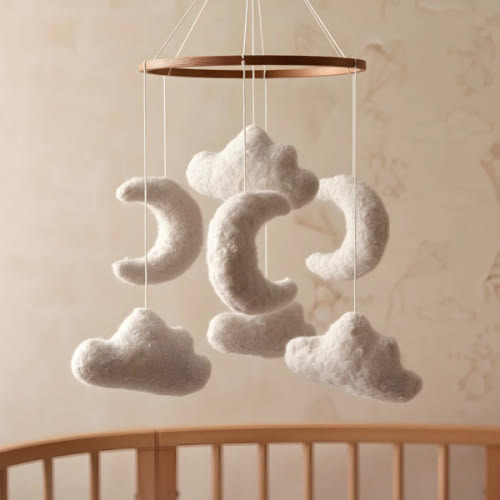 Marshmallow Sky - Baby Mobile