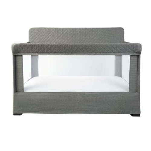 Baby Delight Lunaire Full Size Mesh Infant Crib & Playard, Charcoal Grey