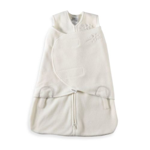 HALO® SleepSack® Newborn Multi-Way Micro-Fleece Swaddle in - Cream