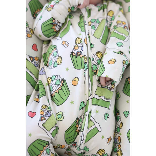 Shamrock Sweets Zipper Footie