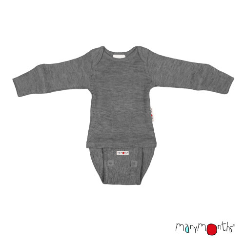 ManyMonths Natural Woollies Body/Shirt Long Sleeve - MaMidea