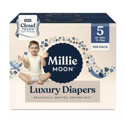 Luxury Diapers COUCHES DE Luxe - Sizes 1-6 (28lbs-39lbs)