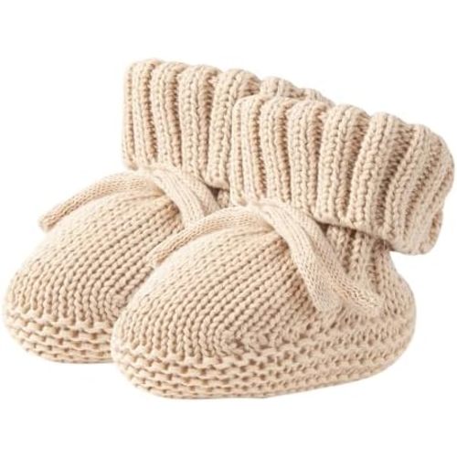 XIMEO Newborn Baby Shoes | Soft Knitted Infant Booties | Warm, Cozy & Lightweight Shoes for Boys & Girls