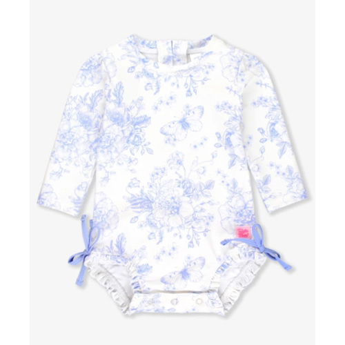 Long Sleeve One Piece Rash Guard | RuffleButts & RuggedButts