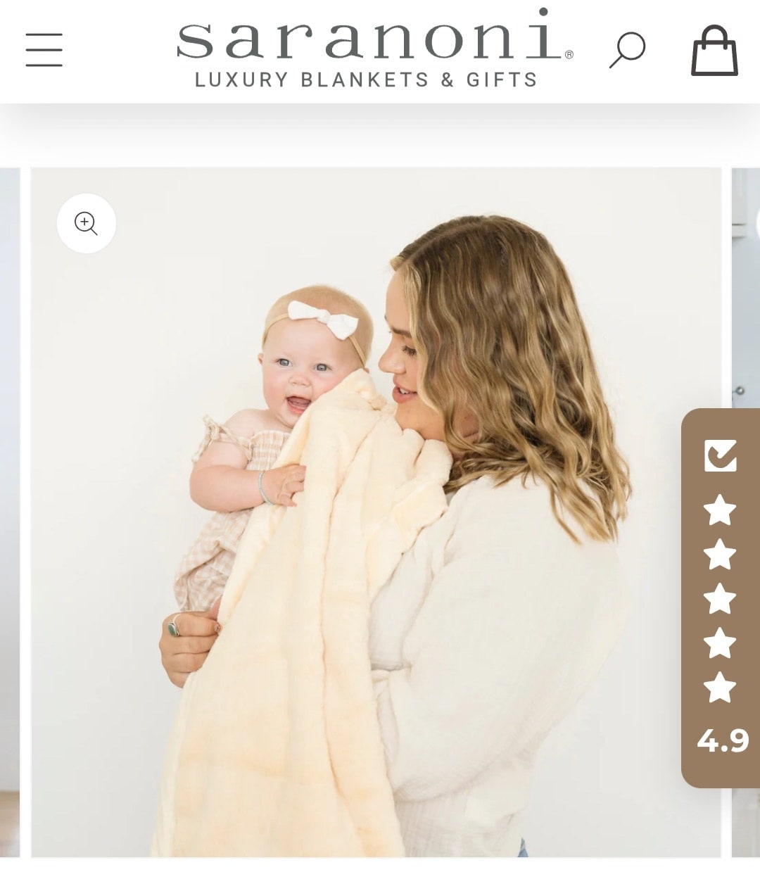 LUSH RECEIVING BLANKET
