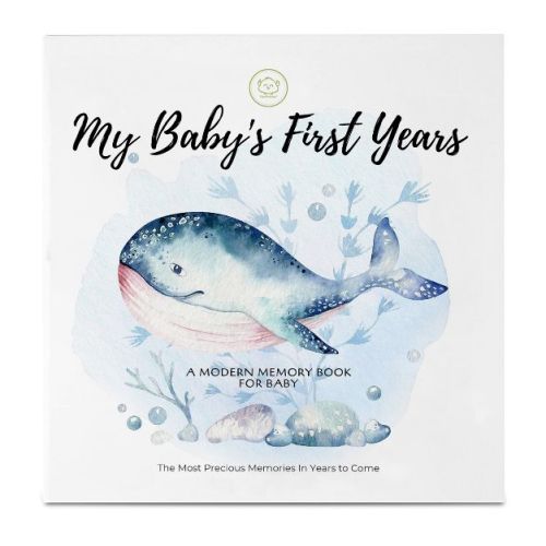 KeaBabies First 5 Years Baby Memory Book Journal, 90 Pages Hardcover Keepsake Milestone Baby Book