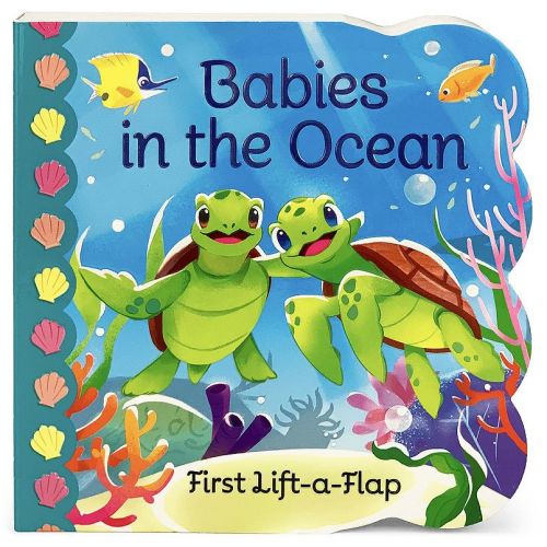 Cottage Door Press Babies in the Ocean Flip-A-Flap Children's Board Book