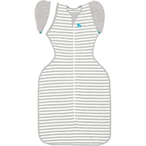 Love to Dream Swaddle UP Transition Bag, Patented Zip-Off Wings, Gently Help Baby Safely Transition from Being Swaddled to arms Free Before Rolling Over, Gray, Large, 19-24 lbs