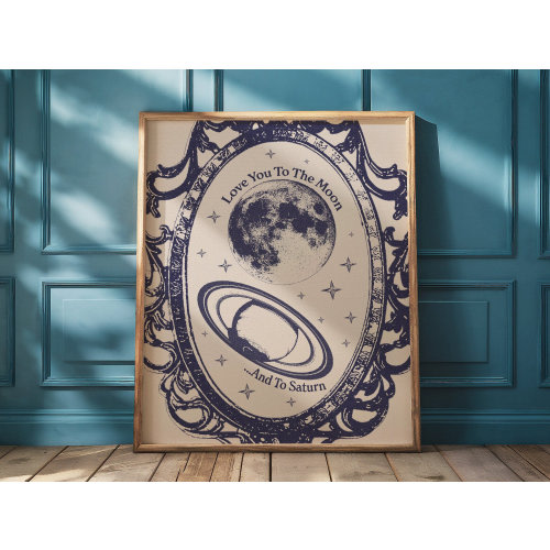 Seven by Taylor Swift Poster Print "Love You to the Moon and to Saturn"