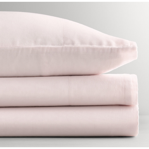 Ultra-Fine Organic Cotton Solid Crib Fitted Sheet | RH Baby & Child