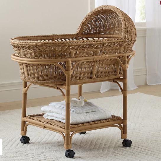 wicker baby bassinett - Google Search