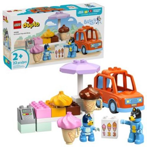 LEGO DUPLO Bluey Ice Cream Trip with Bluey Building Set 10458