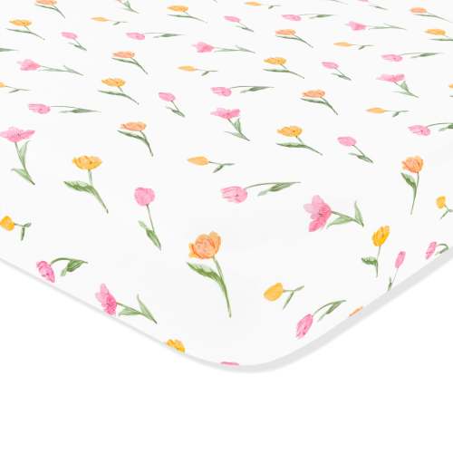 Mini Crib Sheet in Tulip