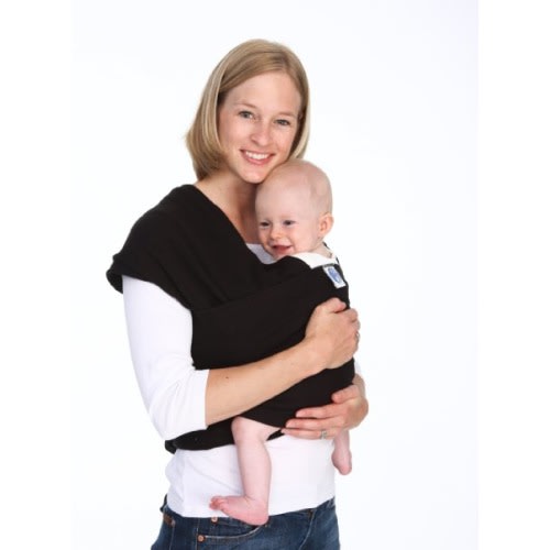 Moby Wrap Original 100% Cotton Baby Carrier, Black