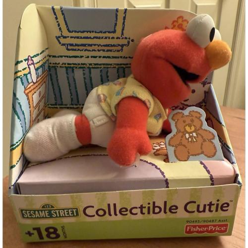Vintage Sesame Street 2001 Elmo Plush Collectible Cutie Fisher Price New