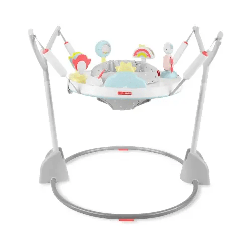 Skip Hop Baby Activity Play Bouncer for Baby Ages 4m+ Silver Lining Cloud, Foldable