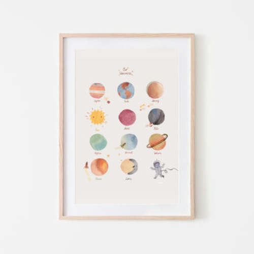 Mushie Kids Space Poster