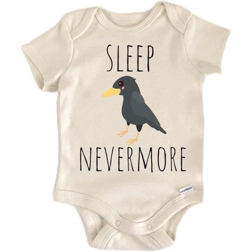 Raven Bird Poe - Baby Boy Girl Clothes Infant Bodysuit Funny Cute Newborn