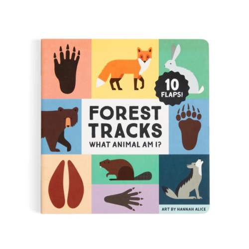 Forest Tracks: What Animal Am I? Lift-the-Flap Board Book - Mudpuppy