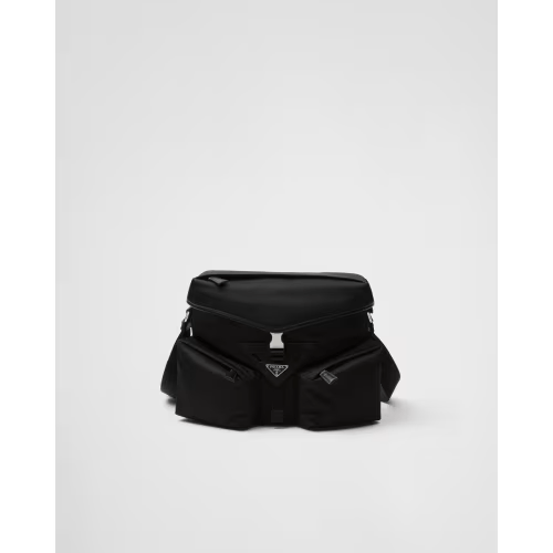 Prada Re-Nylon and leather shoulder bag