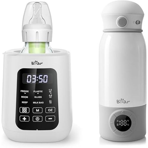 Bear Baby Bottle Warmer, Milk Warmer for Breastmilk Formula