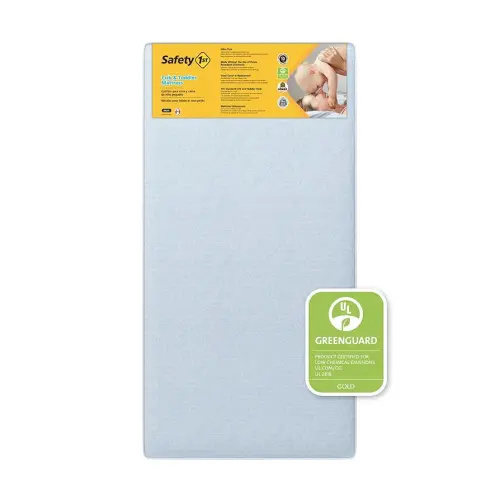 Safety 1st Heavenly Dreams Baby Crib & Toddler Bed Mattress, Waterproof Cover, Firm, Fits Standard Size Cribs & Toddler Beds, Blue