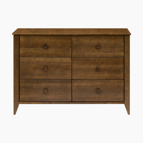 babyletto Sprout 6-Drawer Double Dresser - Natural Walnut
