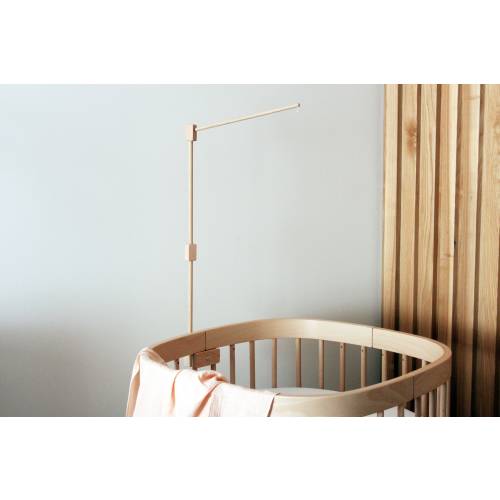Eco Natural Baby Mobile Hanger 80x30cm (31x12''), White Baby Crib Wooden Mobile Arm