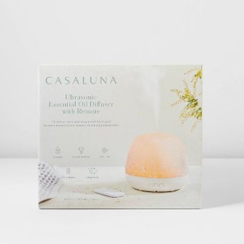 300ml Essential Oil Diffuser White - Casaluna™: Ultrasonic Aroma, Auto Shut-off, Remote Included