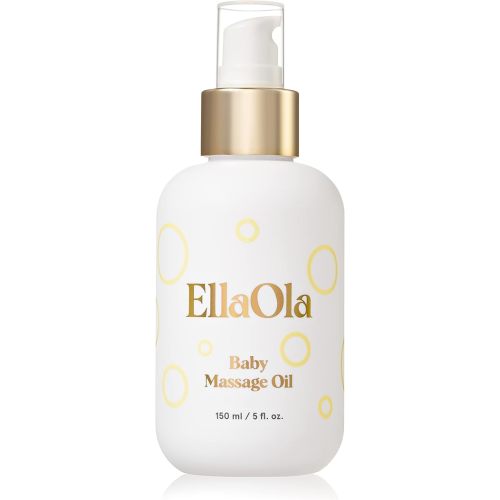 Organic Moisturizing Baby Massage Oil - Non Greasy Formula Made With Natural Jojoba, Sunflower, and Argan Oil to Hydrate Skin and Protect Against Cradle Cap | 5 fl. oz.