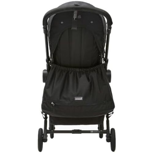 GOOSEKET Stroller Bag, 100% Polyester with Ripstop Fabric, Lightweight, Divided Large Storage Capacity, Shoulder Bag, Durable, Water-Resistant (Black)