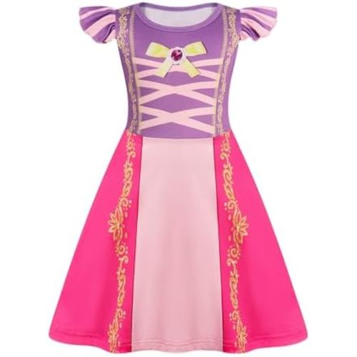 AmzBarley Girls Nightgowns Princess Pajamas for Toddler Kids Sleepwear Nightdress Little Girls Nightie Dress